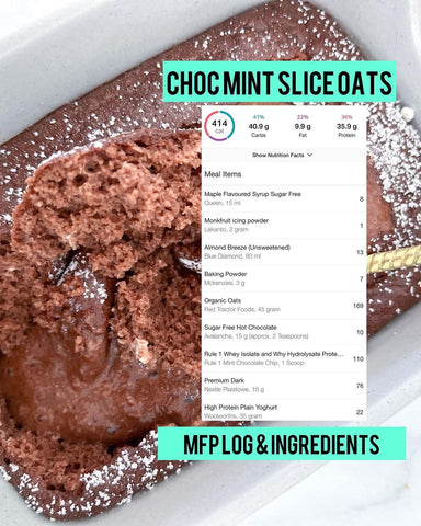 Mint Choch Gooey Oats Myfitnesspal info
