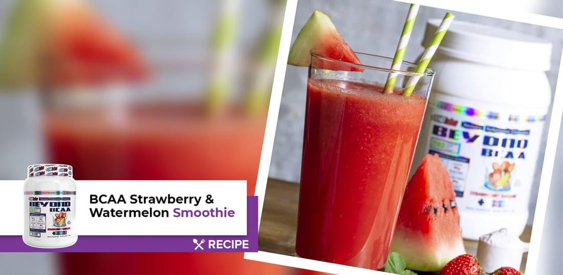 BCAA Strawberry & Watermelon Smoothie