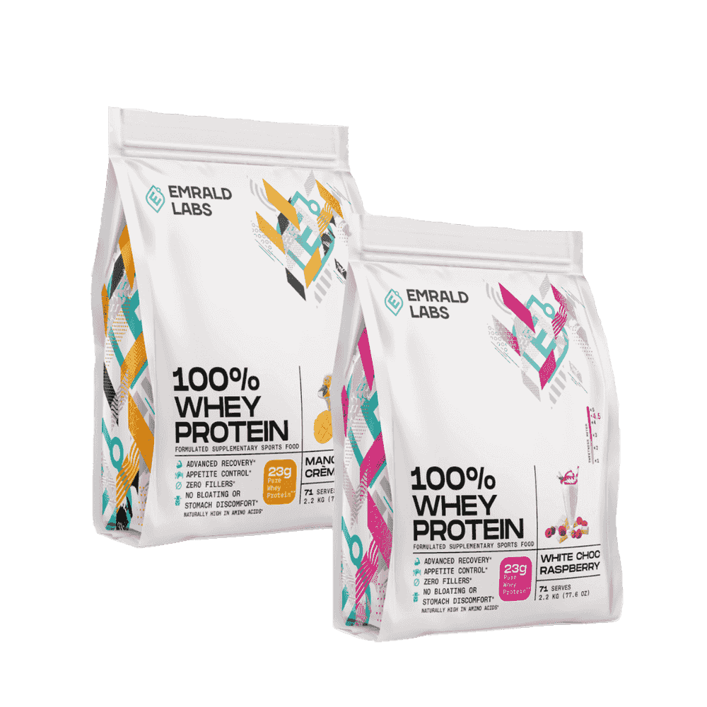 Emrald Labs 100% Whey Protein Twin Pack - 2.2kg