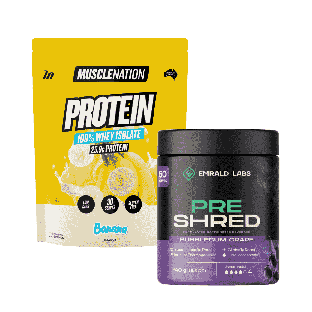 Muscle Nation Protein + Pre Shred