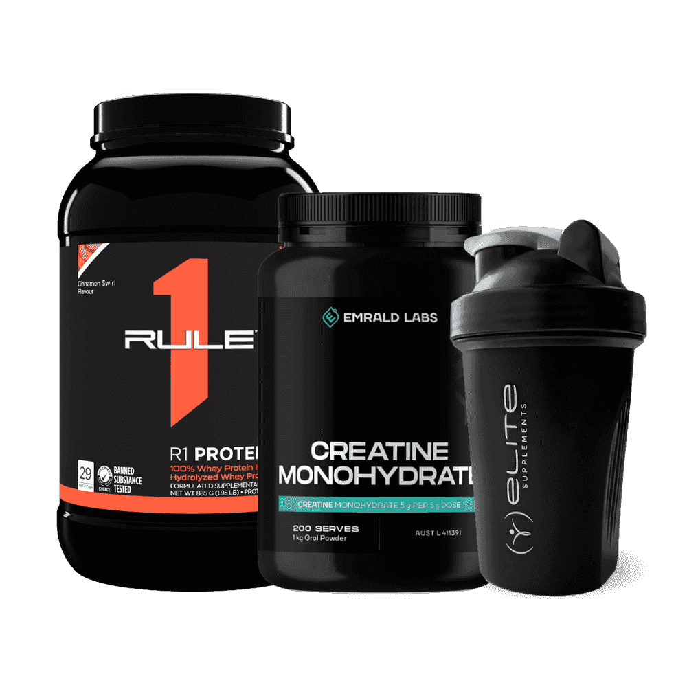R1 Protein + 1kg Creatine + FREE Shaker