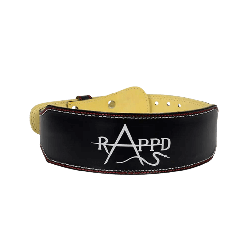 Rapp'd 4" Leather Weight Lifting Belt