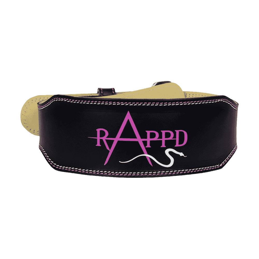 Rapp'd 4" Leather Weight Lifting Belt