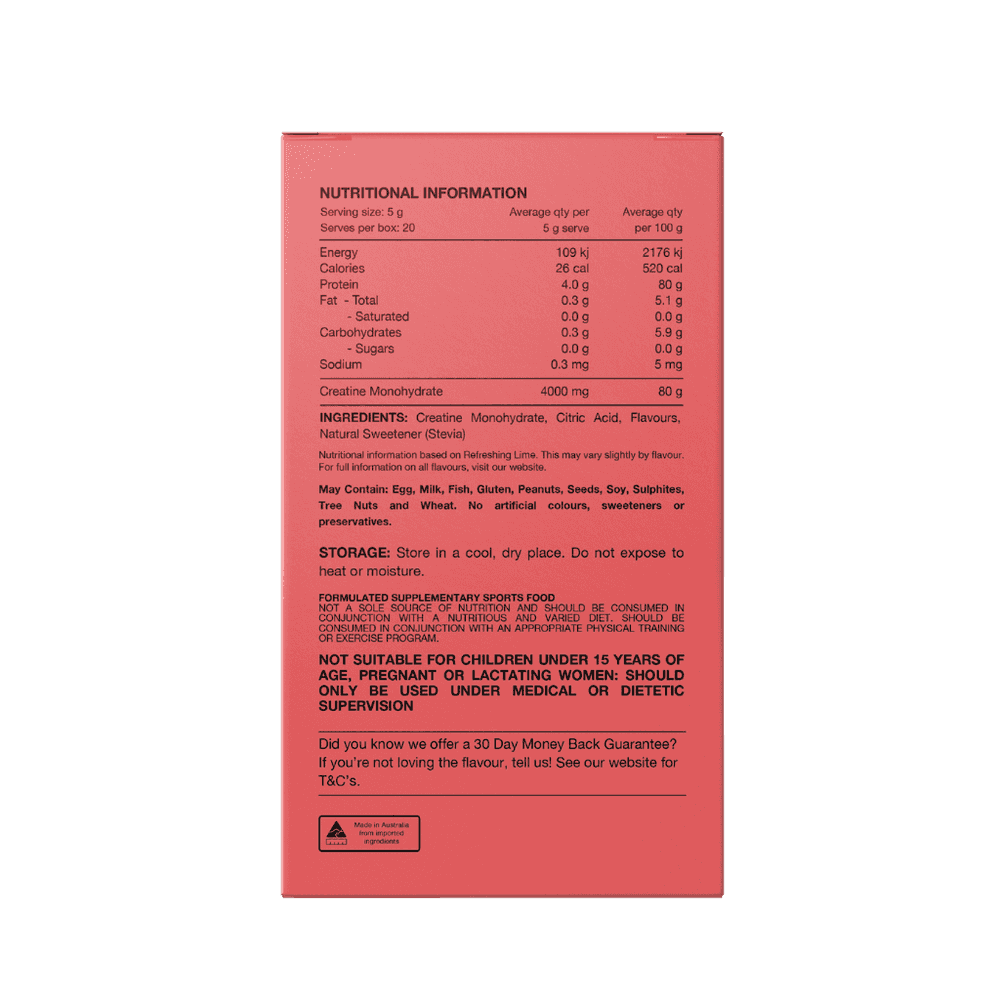 Flavoured Creatine Monohydrate Box